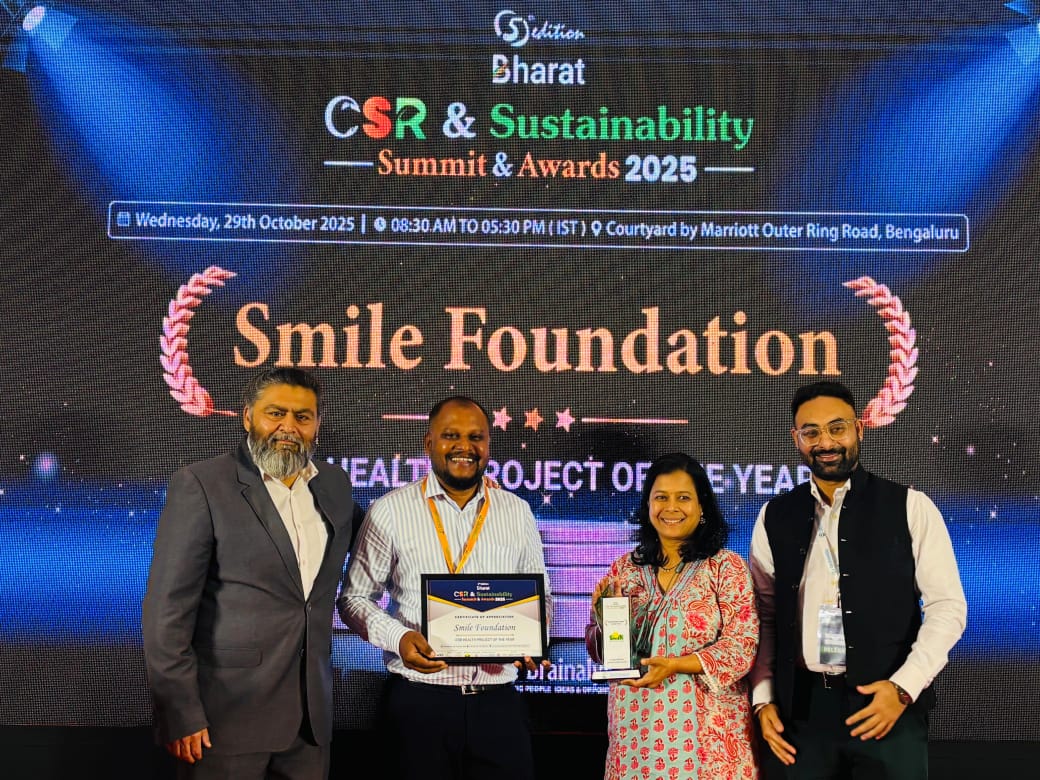 Smile Foundation Wins CSR Health Project of the Year award