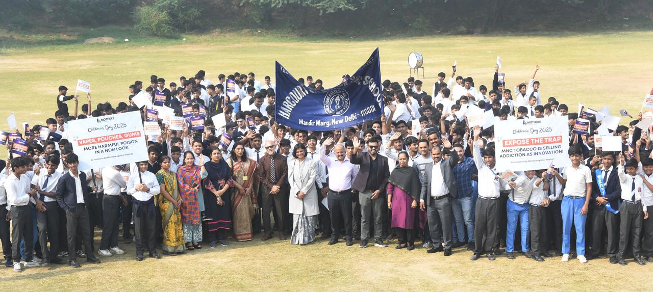 MAV Marks Children’s Day with Anti-Vaping Awareness Drive at Delhi School