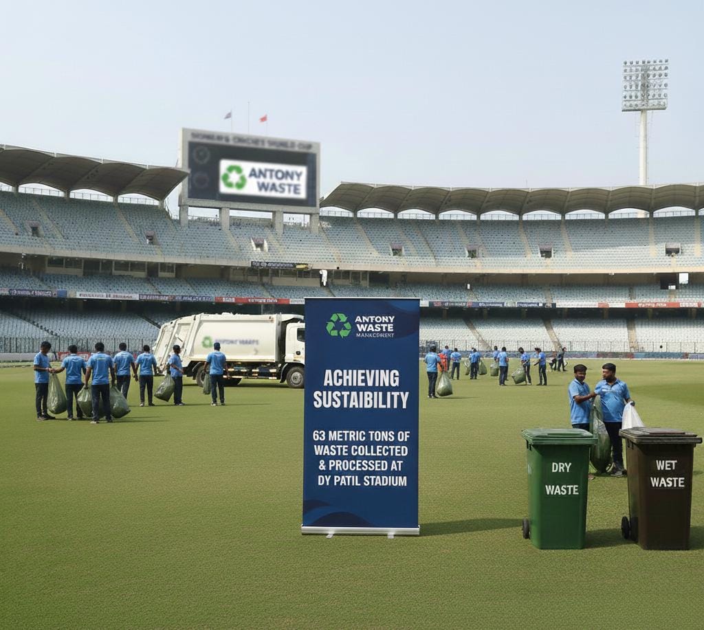 63 Tonnes of Waste Processed, Ensuring Clean and Sustainable Women’s Cricket World Cup