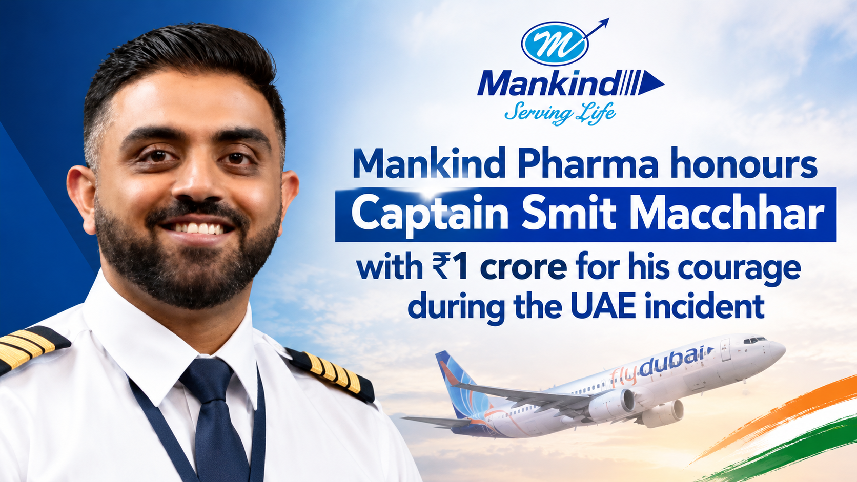 Mankind Pharma Extends 1 Crore Support to Captain Smit Macchhar and Family
